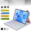 Беспроводная Bluetooth-клавиатура из ТПУ, трехцветная подсветка, кожаный чехол из спилка для Huawei MatePad Pro, 11 дюймов, 2022, чехол для планшета