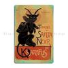 Merry Krampus Metal Plaque Poster Customize Wall Decor Iron Living Room Tin Sign Poster