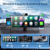 Беспроводной CarPlay и Android Auto 4K Видеорегистратор GPS Навигация Сенсорный Экран Автомагнитола для Всех Автомобилей