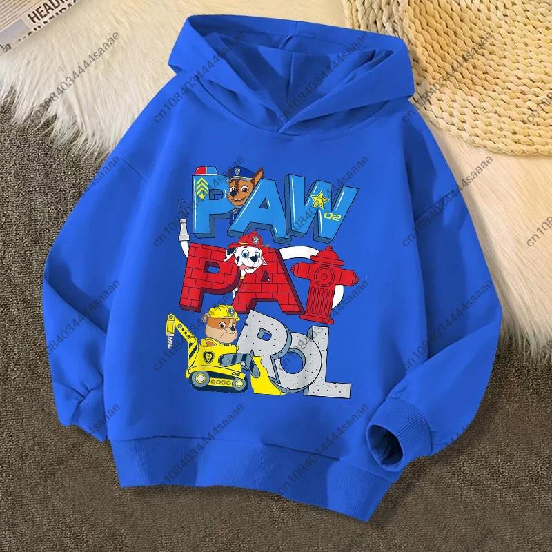 2026 Autumn Winter PAW Patrol on Patrol Casual Print Hoodie for Kids Toddler Boys Girls Casual Pullover Sweatshirt Soft Cozy Top