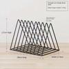 Ins Style Triangle Bookcase Iron Art Desktop Magazine Storage Rack New Storage Shelf  Household