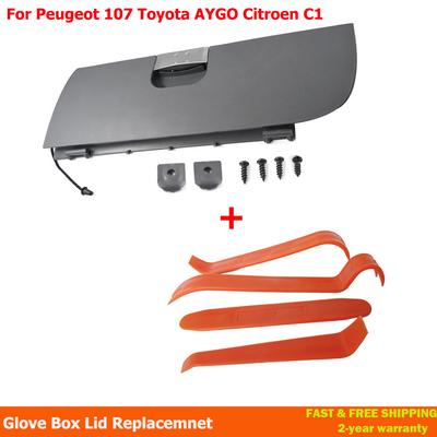 Замена крышки перчаточного ящика автомобиля для Peugeot 107 Toyota AYGO Citroen C1 2005-2015 Для автомобилей с левым рулем