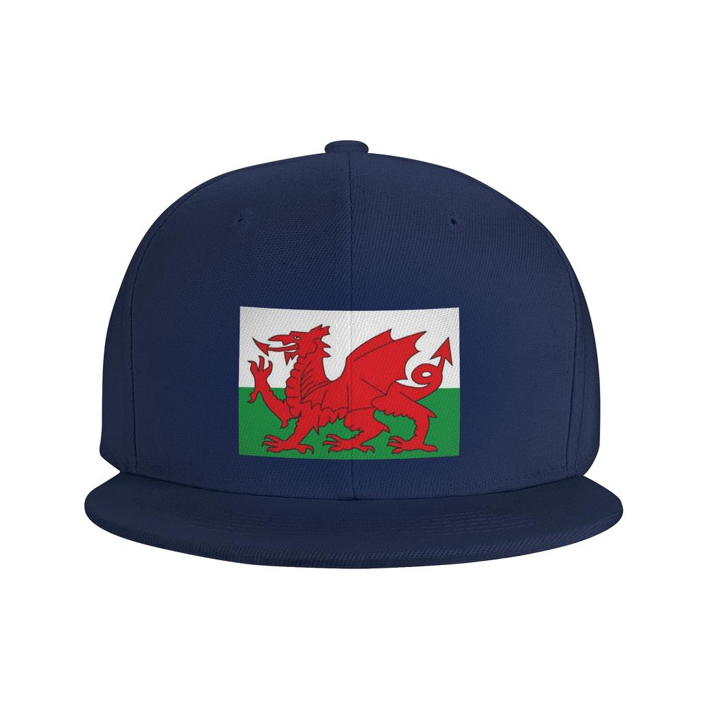 Flag Of Wales Welsh Dragon Baseball Caps Snapback Fashion Baseball Hats Breathable Casual Casquette Outdoor for Unisexs WoUnisexs