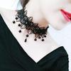 Корейское модное бархатное колье-колье для женщин, винтажное сексуальное кружевное ожерелье с подвесками, готические украшения на шею для девочек, аксессуары