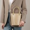 Spring and Summer Commuting Niche Fashion Bucket Texture Crossbody Bag and High-end Handbag