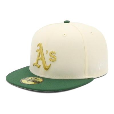 Кепка New Era 59FIFTY 70930896 NER36C9294 MLB Oakland Athletics OAK Белый 7 ПОД КОЗЫРЬКОМ Эксклюзивная шляпа ONSPOTZ Gokyu Fifty 5950 Прямой плоский козырек Глубокая