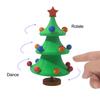 Танцующая статуэтка рождественской елки, 3D-печатное настольное украшение, вращающаяся центральная часть рождественской елки