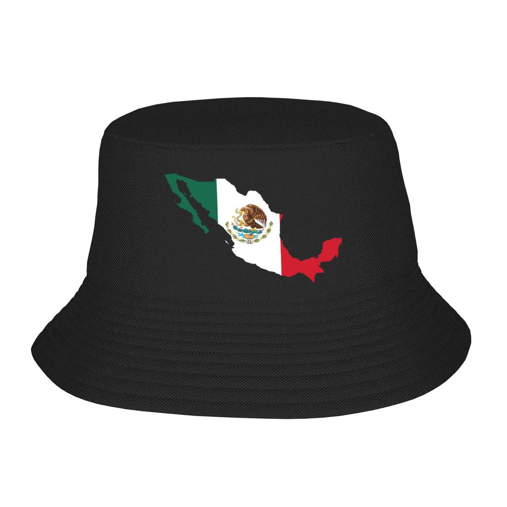 Mexico Flag Bucket Hat Women Unisex Mexican Pride Patriotic Outdoor Sun Summer Fishing Cap
