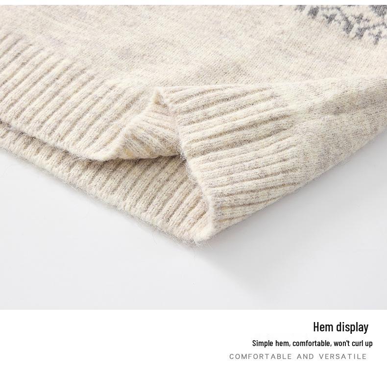 Мужской ретро жилет-свитер с V-образным вырезом, вязаный в стиле Аргил и Фэйр-Айл, для осени/зимы