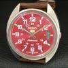 ВИНТАЖНЫЕ АВТОМАТИЧЕСКИЕ ЧАСЫ SEIKO 5 7005A ЯПОНИЯ МУЖСКИЕ С КРАСНЫМ ЦИФЕРБЛАТОМ a709365-1