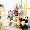 Huggable Simulated Animal Plush Backpack Baby Toys for Children Soft Pre School Student Kids Bag Outdoor Travel Pack