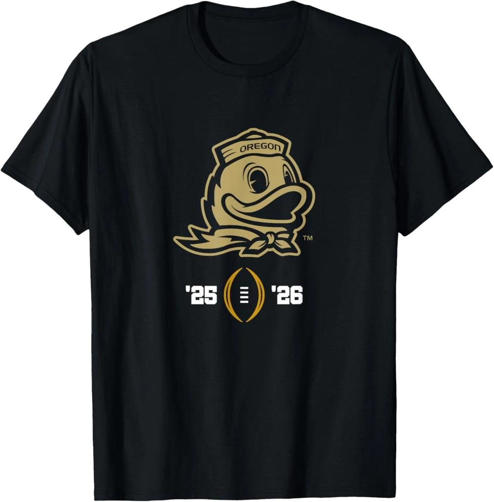 Oregon Ducks 2025-26 College Football Playoff Logo T-Shirt