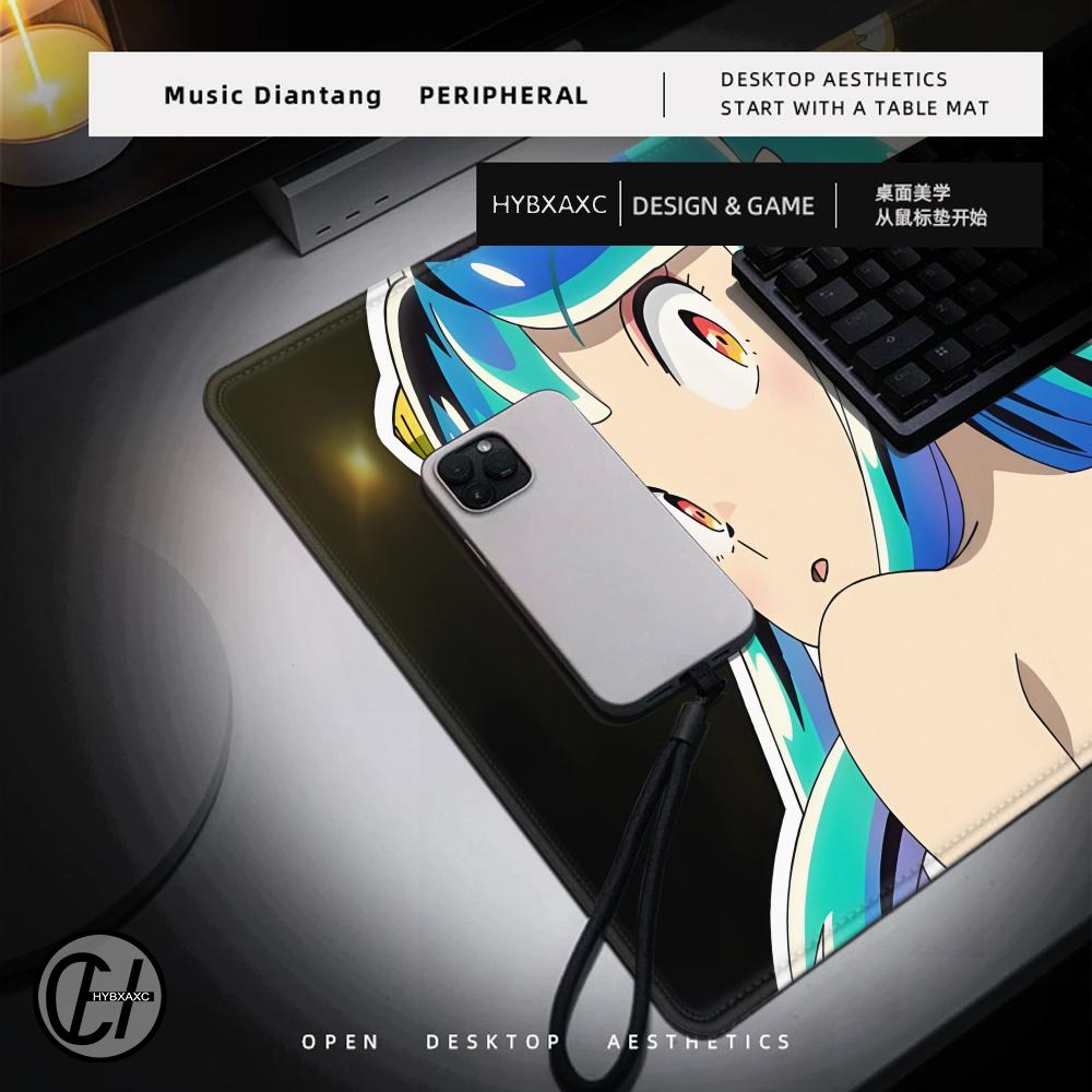 Коврик для мыши Yatsura Милый HD Коврик для стола Расширенный Игровой Коврик для клавиатуры Большой Urusei 90x40см XXL Игровой коврик для мыши