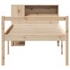 Bookshelf Bed without Mattress 75 x 190 cm Solid Pine Wood