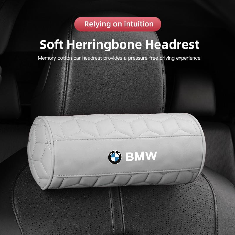 U-shaped Car Headrest Auto Seat Neck Pillow Waist Pillow Set Sticker For BMW G80 G06 G07 G42 G14 G15 G16 F82 F20 F21 F83 M2 M3 M UF0