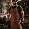 Full-Grain Leather Pitmaster Apron BBQ Grill Master Gift Father's Day Gift