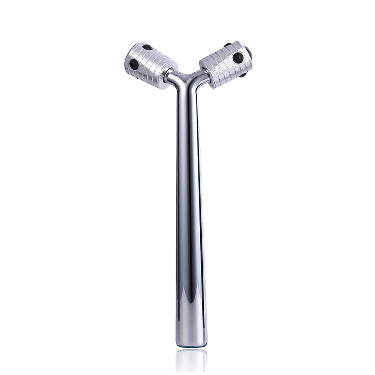 Ролик для лица, Косметический прибор, Домашний аппарат для введения в кожу лица, Микротоки для удаления морщин на шее, V-образный артефакт для лица, Массажер с двойным шариком