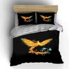 Golden Phoenix in Bloom. Bedding sets Duvet covers Pillowcases(1* Duvet Cover 2* Pillowcases without duvet insert)