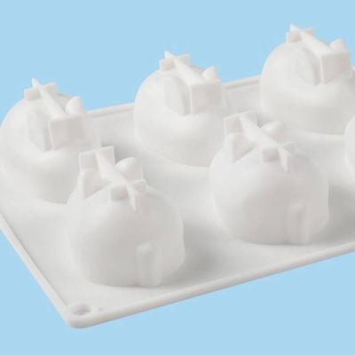 Силиконовая форма для кролика, форма для помадки, форма для шоколадного торта, 6-гнездная форма для муссового торта, форма для выпечки десертов, модель свечи своими руками