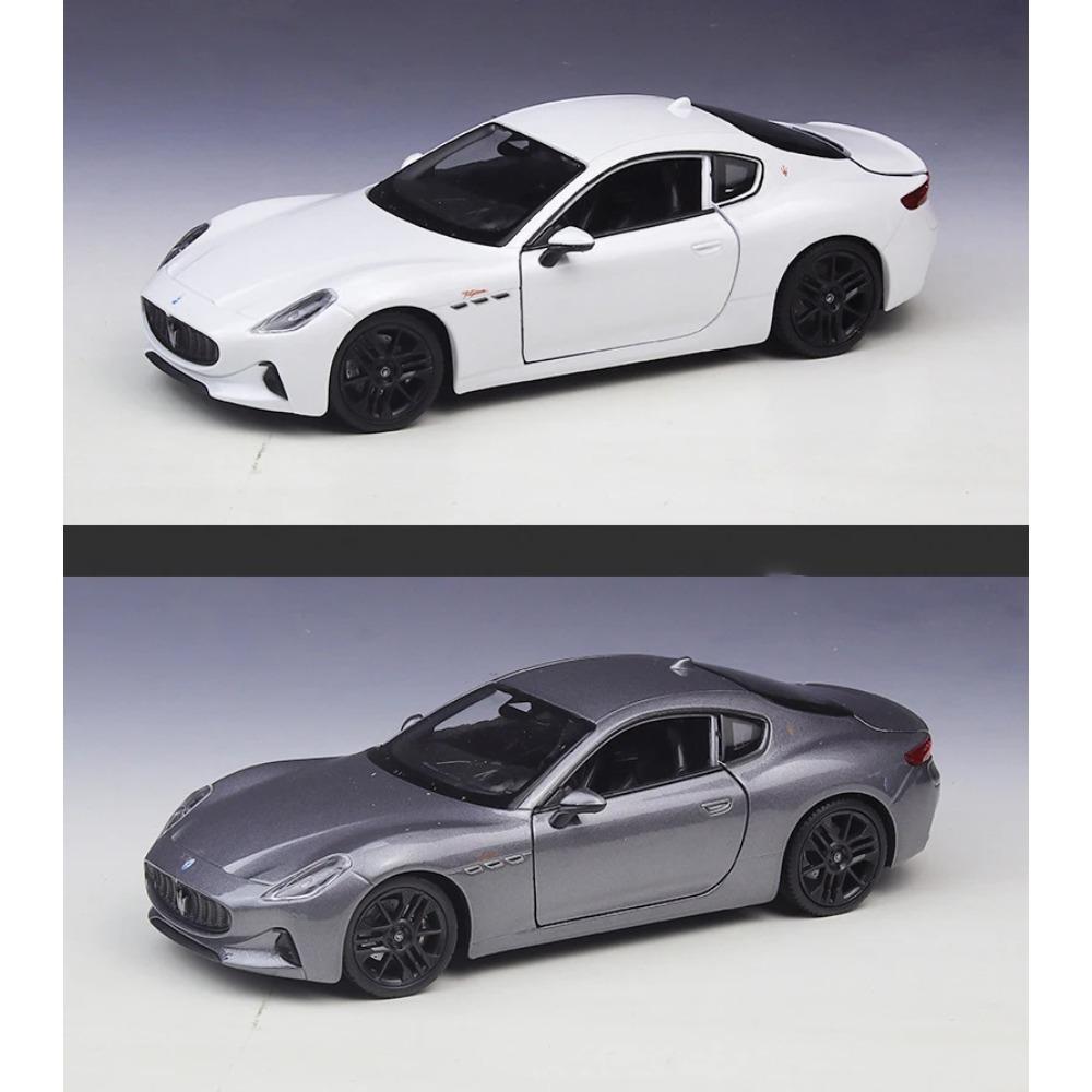 Welly 1/24 2023 Maserati Granturismo Folgore Coupe Alloy Sports Car Model Diecasts Metal Racing Vehicles Car Model Kids Toy Gift