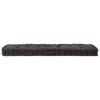 Pallet Cushion Cotton 120*40*7 cm Black