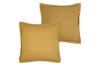 Ellie Pillow 45X45 Mustard Quilted