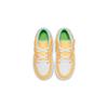 Jordan Air Jordan 1 Low Alt SE PS Канвас Дышащие Низкие Детские Кеды для Скейтбординга Желто-Белые DX4387-800