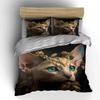 "Golden Decorative Art Set" Bedding Set with 1 Duvet Cover 2 Pillowcases Single Double King Queen, Gift