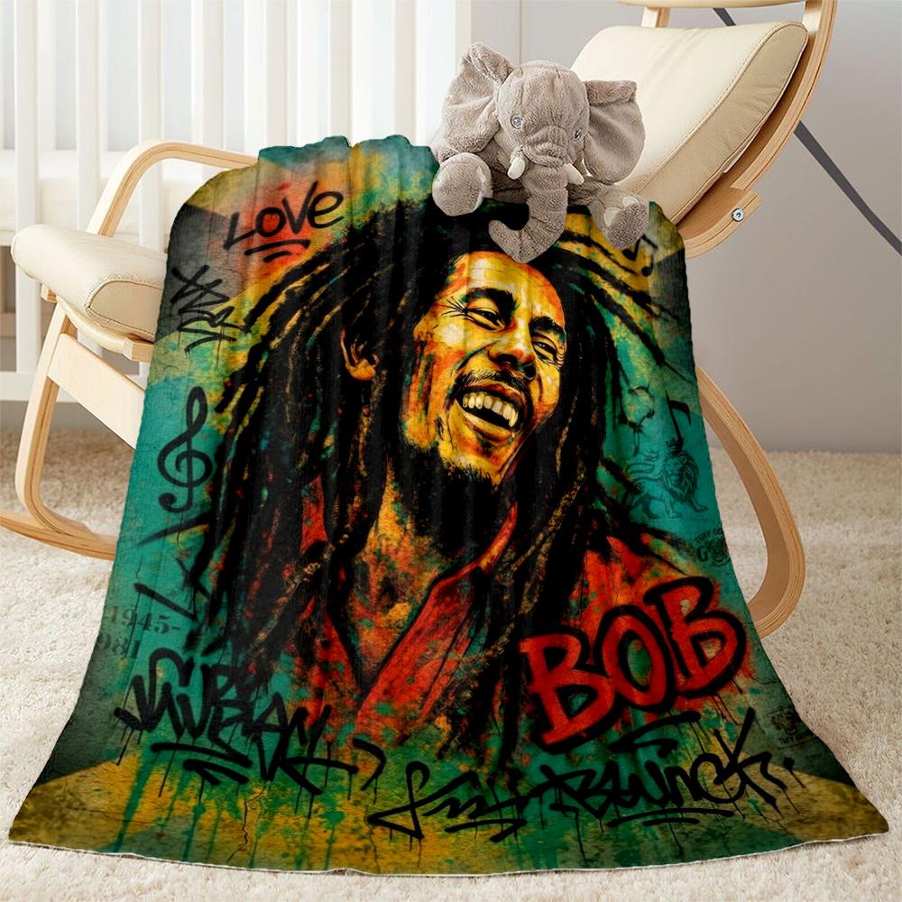 Bob Marley Portrait Bob Marley Blanket Soft Cozy Great For Office Office Chair Bed Allseason Use Warmthful Decor Suitable For Gifting Relatives And Fr