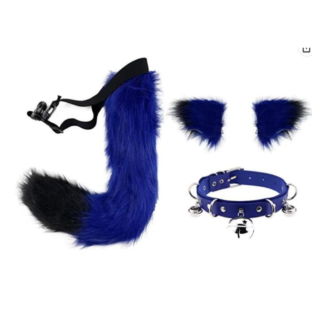 Anime Animal Tail Cosplay Costumes Props Cat Fox Plush Tails Role Play Halloween Party Kawaii Accessories