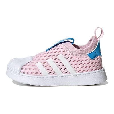 Originals Superstar 360 2.0 Низкие кроссовки для ходьбы Розовые детские туфли FZ5607