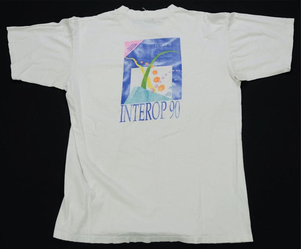 Rare VTG Interop Real World Solutions 1990 T Shirt 80s 90s Tech Conference SZ XL
