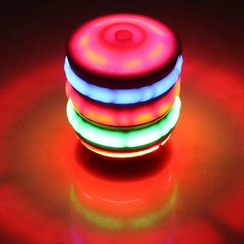 LED Luminous Spinning Top Toys Rotary Children's Gyroscope Toys Parent-child