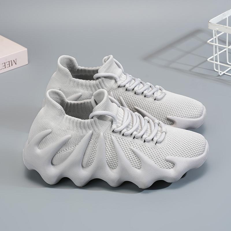 Summer Women's Shoes New Fly-woven Octopus Coconut Shoes Women's Korean Version Versatile Socks Shoes Sports and Leisure Dad Trendy Shoes