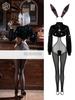 Эмаль PU Материал Косплей Tokutaisha Bunny Girl Стиль Кролик Утягивающий Открытый промежность Кожа Косплей Сексуальный Стиль [Ashotplz] Костюм, Персонаж, Уши,