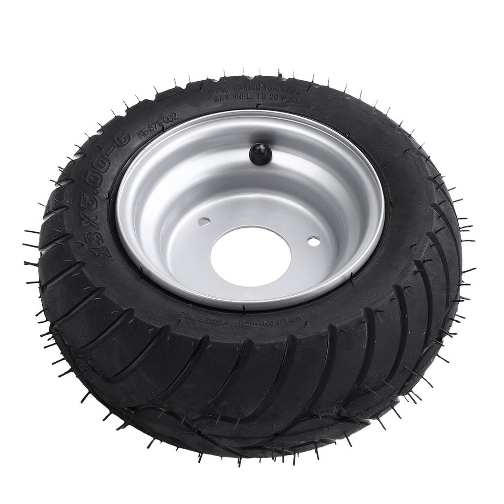 13x5.00 6 13 5.00 6 Шина 6 Дюймов Противоскользящая Шина и Колесная Сборка с Ободом для Квадроцикла ATV Внедорожного Карта Гольф-Кара Мини
