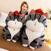 Мультяшная кошка Плюшевая набивная игрушка Подушка Мягкая форма кошки Дизайн Подушка для дивана для домашнего декора