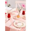 Lux Ceramic Azalea 14 Piece Round Breakfast Set For 6 Persons