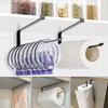 Kitchen Paper Roll Holder Towel Hanger Rack Cabinet Rag Hanging Shelves Organizer Shelf Toilet Paper Holder Storage Accessories