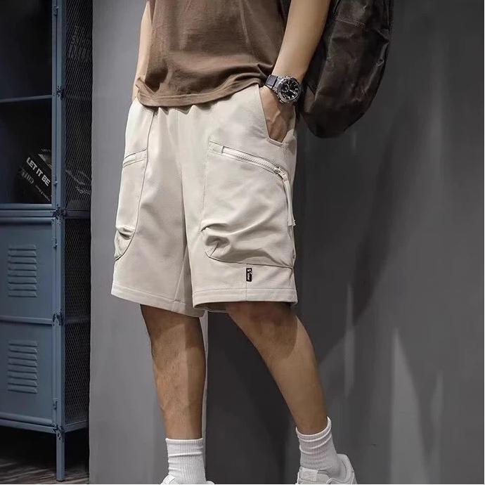 Summer Shorts Korean Style Cargo Shorts Men's Sports Casual Pants Loose Trendy Brand Large Size Pants