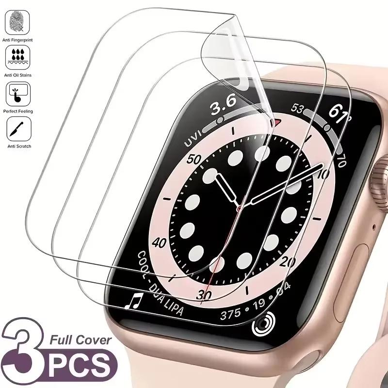 Защитный чехол и гидрогелевая пленка для экрана для всех серий Apple Watch