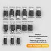 2 шт. Адаптер-конвертер USB на Micro USB Mini USB Конвертер USB папа на мама 480 Мбит/с Адаптируемый к различным конвертерам серии USB