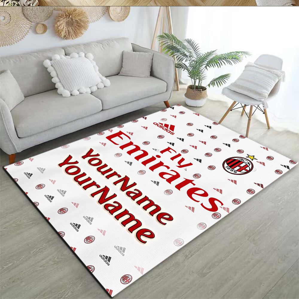 Ac Milan Customized Name Area Rug Suitable for Hallway Living Rooms Study room Foyer Antislip Carpet Office home decor