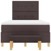 Box Spring Bed with Headboard Dark Brown 200 x 120 cm Fabric