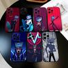 Крутой чехол для телефона H-Hazbin H-Hotel Злодей Vox-S Для iPhone 17, 16,15,14,13,12,11 Plus,Pro Max, Другие Мягкая Черная Крышка