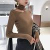 Women's Slim Korean Knitted Sweater - Versatile and Stylish for Autumn/Winter 2022