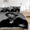 Rapper Legend Bedding 3 Piece Set Hd Print Duvet Cover Pillowcases For Teens Adult Bedroom Decoration Christmas Gift C9211219