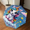 1PC Unicorn Cloud Umbrella-8-Rib Reinforced Portable Folding Travel Suitable for All Seasons Outdoor Daily Use Is an Ideal Choice -F389