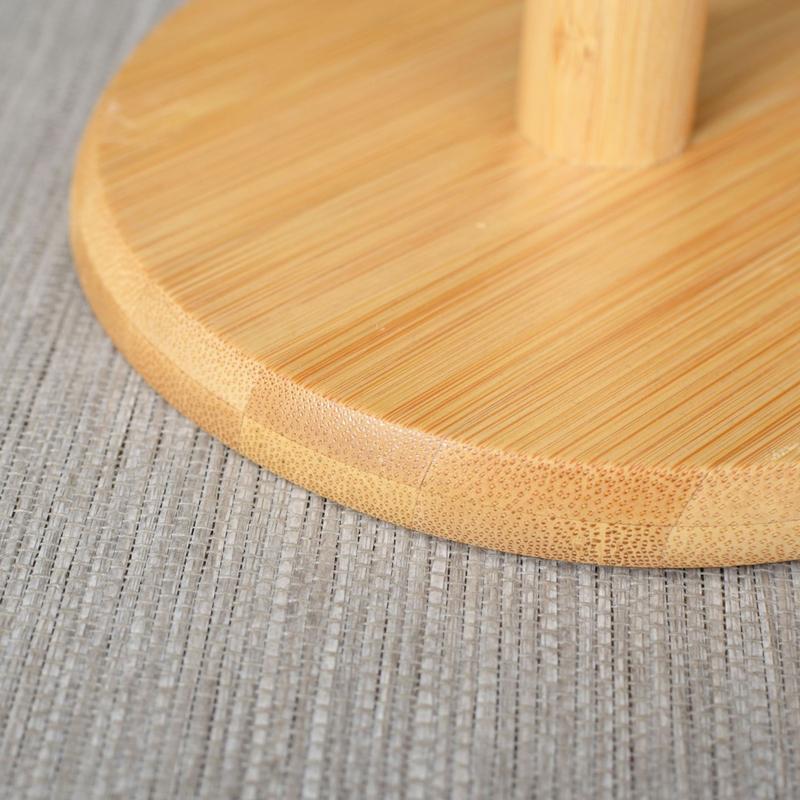 Bamboo Mug Hanging Display Rack Drinkware Shelf With 6 Hooks Tree Shape Wood Coffee Tea Cup Storage Holder Stand Cup Holders 5