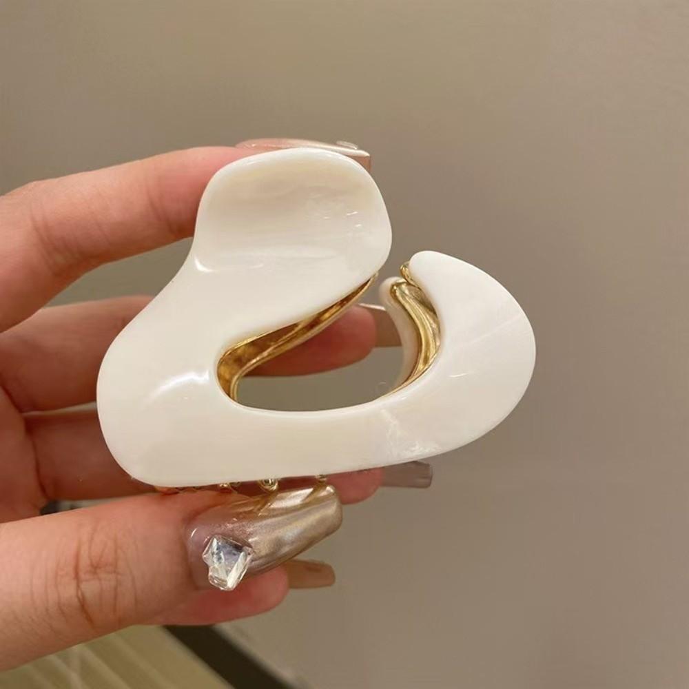 Elegant Geometric Hair Claw Acetic Acid Hair Clip New Shark Clip Hair Accessories
